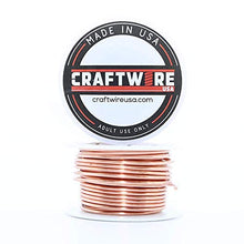 Load image into Gallery viewer, Solid Bare Copper Wire Round, Bright, Dead Soft & Half Hard, 1/2 LB, Choose from 10, 12, 14, 16, 18, 20, 22, 24, 26, 28, 30 Gauge