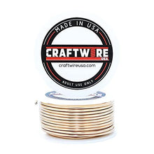 Load image into Gallery viewer, Bronze Solid Bare Metal Wire: Round, Bright, Dead Soft, 1 LB, Choose from 12, 14, 16, 18, 20, 22, 24, 26 Gauge
