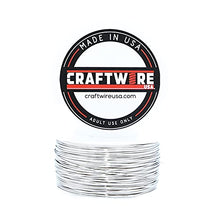 Load image into Gallery viewer, Nickel Silver Round, Solid Bare Metal Wire, Bright, Dead Soft, 1 LB, Choose from 12, 14, 16, 18, 20, 22, 24, 26 Gauge