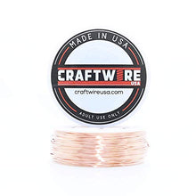 Load image into Gallery viewer, Solid Bare Copper Wire Round, Bright, Dead Soft & Half Hard 5 OZ, Choose from 12, 14, 16, 18, 20, 22, 24, 26, 28, 30 Gauge