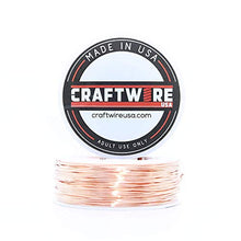 Load image into Gallery viewer, Solid Bare Copper Wire Round, Bright, Dead Soft & Half Hard 1/4 LB, Choose from 14, 16, 18, 20, 22, 24, 26, 28, 30 Gauge