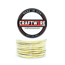 Load image into Gallery viewer, Yellow Brass Round, Bright, Dead Soft, 1/2 LB, Choose from 12, 14, 16, 18, 20, 22, 24, 26 Gauge