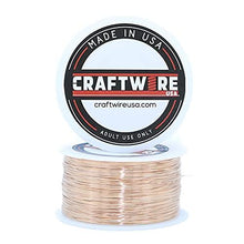 Load image into Gallery viewer, Bronze Solid Bare Metal Wire: Round, Bright, Dead Soft, 1 LB, Choose from 12, 14, 16, 18, 20, 22, 24, 26 Gauge