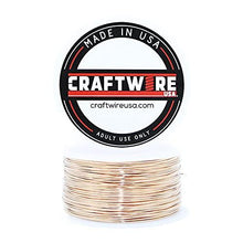 Load image into Gallery viewer, Bronze Solid Bare Metal Wire: Round, Bright, Dead Soft, 1 LB, Choose from 12, 14, 16, 18, 20, 22, 24, 26 Gauge
