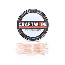Load image into Gallery viewer, Solid Bare Copper Wire Round, Bright, Dead Soft & Half Hard 5 OZ, Choose from 12, 14, 16, 18, 20, 22, 24, 26, 28, 30 Gauge