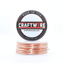 Load image into Gallery viewer, Solid Bare Copper Wire Round, Bright, Dead Soft & Half Hard 5 OZ, Choose from 12, 14, 16, 18, 20, 22, 24, 26, 28, 30 Gauge