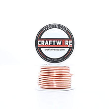 Load image into Gallery viewer, Solid Bare Copper Wire Round, Bright, Dead Soft & Half Hard, 1/2 LB, Choose from 10, 12, 14, 16, 18, 20, 22, 24, 26, 28, 30 Gauge