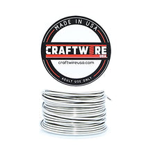 Load image into Gallery viewer, Nickel Wire, Solid Bare, Round, Bright, Dead Soft, 1/2 LB, Choose from 12, 14, 16, 18, 20, 22, 24, 26 Gauge