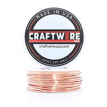 Load image into Gallery viewer, Solid Bare Copper Wire Round, Bright, Dead Soft & Half Hard, 1/2 LB, Choose from 10, 12, 14, 16, 18, 20, 22, 24, 26, 28, 30 Gauge