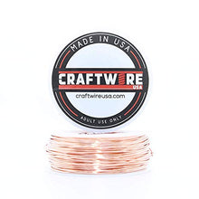 Load image into Gallery viewer, Solid Bare Copper Wire Round, Bright, Dead Soft & Half Hard, 1/2 LB, Choose from 10, 12, 14, 16, 18, 20, 22, 24, 26, 28, 30 Gauge