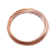 Load image into Gallery viewer, Solid Bare Copper Wire Half Round, Bright, Dead Soft & Half Hard 50 FT, Choose from 12, 14, 16, 18 Gauge
