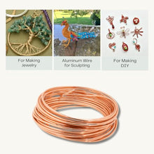 Load image into Gallery viewer, Craftwire USA: 8 Gauge - Premium Aluminum Wire for Wreath Making, Jewelry Making, Floral Projects - Versatile Wire for Creative Crafts (Choose 10 Different Colors)
