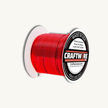 Load image into Gallery viewer, Craftwire USA: 16 Gauge - Premium Aluminum Wire for Wreath Making, Jewelry Making, Floral Projects - Versatile Wire for Creative Crafts (Choose 10 Different Colors)
