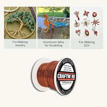 Load image into Gallery viewer, Craftwire USA: 14 Gauge - Premium Aluminum Wire for Wreath Making, Jewelry Making, Floral Projects - Versatile Wire for Creative Crafts (Choose 10 Different Colors)
