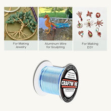 Load image into Gallery viewer, Craftwire USA: 14 Gauge - Premium Aluminum Wire for Wreath Making, Jewelry Making, Floral Projects - Versatile Wire for Creative Crafts (Choose 10 Different Colors)
