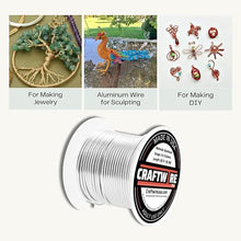 Load image into Gallery viewer, Craftwire USA: 14 Gauge - Premium Aluminum Wire for Wreath Making, Jewelry Making, Floral Projects - Versatile Wire for Creative Crafts (Choose 10 Different Colors)
