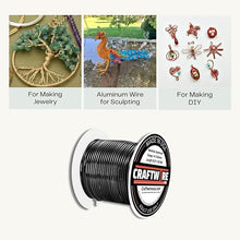 Load image into Gallery viewer, Craftwire USA: 14 Gauge - Premium Aluminum Wire for Wreath Making, Jewelry Making, Floral Projects - Versatile Wire for Creative Crafts (Choose 10 Different Colors)
