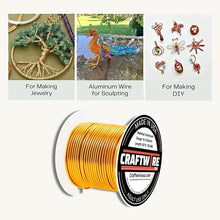 Load image into Gallery viewer, Craftwire USA: 14 Gauge - Premium Aluminum Wire for Wreath Making, Jewelry Making, Floral Projects - Versatile Wire for Creative Crafts (Choose 10 Different Colors)
