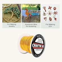 Load image into Gallery viewer, Craftwire USA: 8 Gauge - Premium Aluminum Wire for Wreath Making, Jewelry Making, Floral Projects - Versatile Wire for Creative Crafts (Choose 10 Different Colors)
