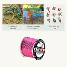 Load image into Gallery viewer, Craftwire USA: 8 Gauge - Premium Aluminum Wire for Wreath Making, Jewelry Making, Floral Projects - Versatile Wire for Creative Crafts (Choose 10 Different Colors)
