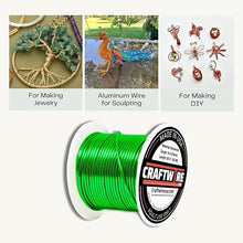 Load image into Gallery viewer, Craftwire USA: 14 Gauge - Premium Aluminum Wire for Wreath Making, Jewelry Making, Floral Projects - Versatile Wire for Creative Crafts (Choose 10 Different Colors)

