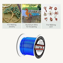 Load image into Gallery viewer, Craftwire USA: 14 Gauge - Premium Aluminum Wire for Wreath Making, Jewelry Making, Floral Projects - Versatile Wire for Creative Crafts (Choose 10 Different Colors)
