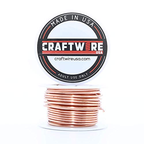 Solid Bare Copper Wire Round, Bright, Dead Soft & Half Hard 1/4 LB, Choose from 14, 16, 18, 20, 22, 24, 26, 28, 30 Gauge