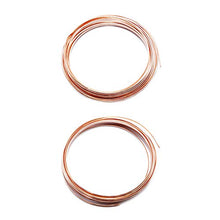 Load image into Gallery viewer, Assorted Solid Bare Copper Wire Half Round, Bright, Half Hard 10 FT, Choose from 12, 14, 16, 18 Gauge
