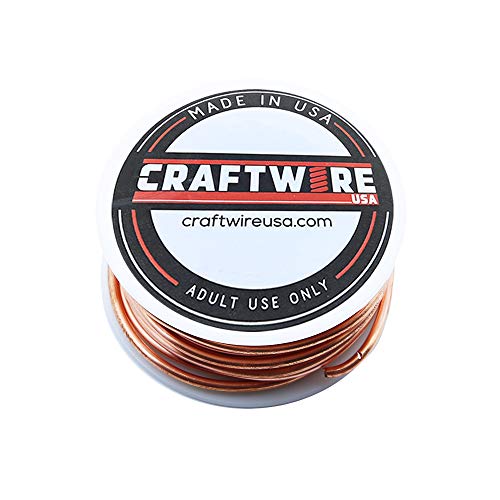 Solid Bare Copper Wire Round, Bright, Dead Soft & Half Hard 1 LB, Choose from 10, 12, 14, 16, 18, 20, 22, 24, 26, 28, 30 Gauge