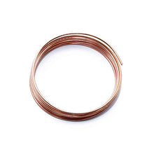 Load image into Gallery viewer, Solid Bare Copper Wire Round, Bright, Dead Soft &amp; Half Hard 10 Feet, Choose from 10, 12, 14, 16, 18, 20, 22, 24, 26, 28, 30 Gauge
