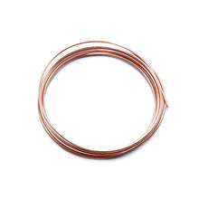 Load image into Gallery viewer, Solid Bare Copper Wire Round Selection, Bright, Dead Soft or Half Hard 5 Feet, Choose from 10 to 30 Gauge
