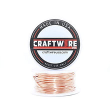 Load image into Gallery viewer, Solid Bare Copper Wire Round, Bright, Dead Soft &amp; Half Hard 25 Feet, Choose from 10 to 30 Gauge
