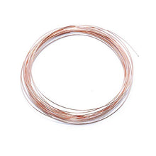 Load image into Gallery viewer, Solid Bare Copper Wire Round Selection, Bright, Dead Soft or Half Hard 5 Feet, Choose from 10 to 30 Gauge
