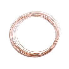 Load image into Gallery viewer, Solid Bare Copper Wire Half Round, Bright, Dead Soft &amp; Half Hard 50 FT, Choose from 12, 14, 16, 18 Gauge
