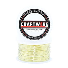 Load image into Gallery viewer, Yellow Brass Solid Bare Metal Wire Round, Bright, Dead Soft, 1 LB, Choose from 12, 14, 16, 18, 20, 22, 24, 26 Gauge
