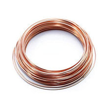 Load image into Gallery viewer, Solid Bare Copper Wire Square, Bright, Dead Soft &amp; Half Hard 50 FT, Choose from 14, 16, 18, 20, 22 Gauge
