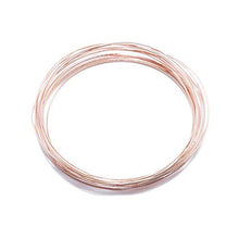 Load image into Gallery viewer, Solid Bare Copper Wire Round, Bright, Dead Soft &amp; Half Hard 10 Feet, Choose from 10, 12, 14, 16, 18, 20, 22, 24, 26, 28, 30 Gauge
