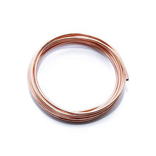 Load image into Gallery viewer, Solid Bare Copper Wire Round Selection, Bright, Dead Soft or Half Hard 5 Feet, Choose from 10 to 30 Gauge
