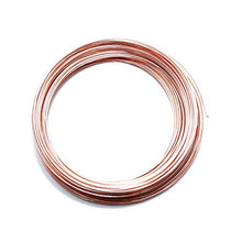 Load image into Gallery viewer, Solid Bare Copper Wire Round, Bright, Dead Soft &amp; Half Hard 25 Feet, Choose from 10 to 30 Gauge
