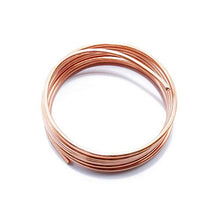 Load image into Gallery viewer, Solid Bare Copper Wire Round, Bright, Dead Soft &amp; Half Hard 10 Feet, Choose from 10, 12, 14, 16, 18, 20, 22, 24, 26, 28, 30 Gauge
